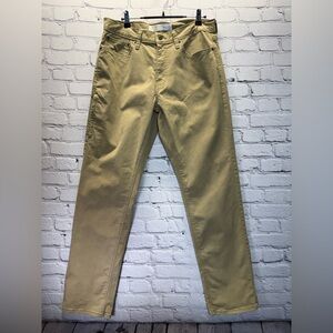 Men's gold Levi Strauss signature athletic pants, size 32x34